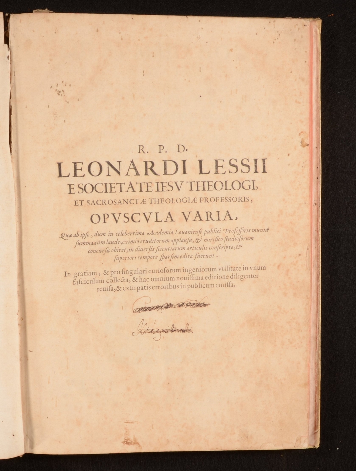 1617 De Summo Bono et Aeterna Leonardus Lessius Latin Very Scarce