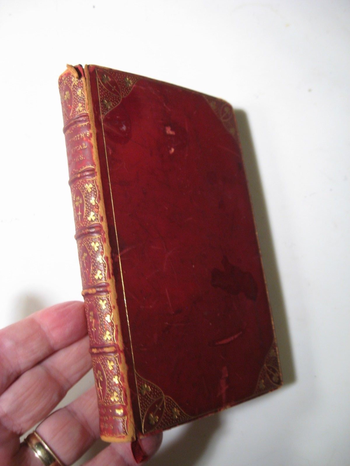 THE POETICAL WORKS OF OLIVER GOLDSMITH 1895 Leather Aldine Edition British Poets