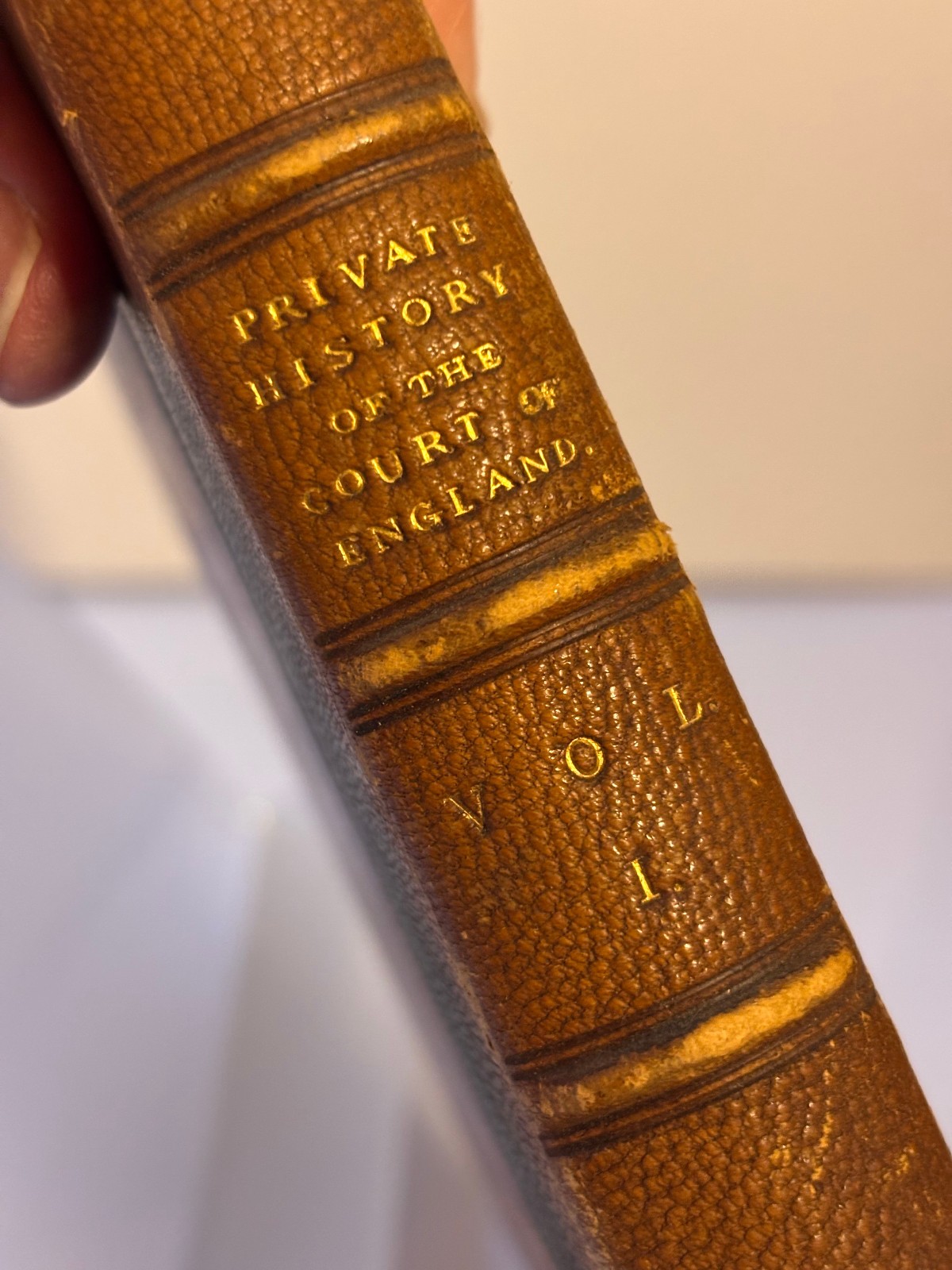 The Private History of the Court of England. Vol 1, 1808 HC Find Binding Antique