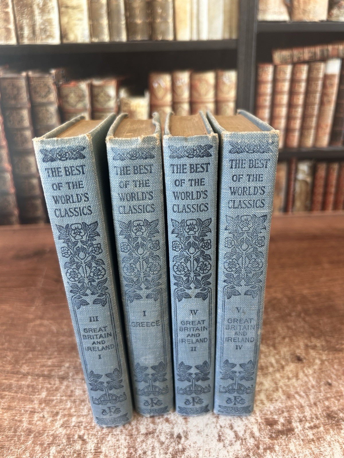 Lot Of 4 The Best of the World’s Classics Henry Cabot Lodge Editor 1909 Cloth