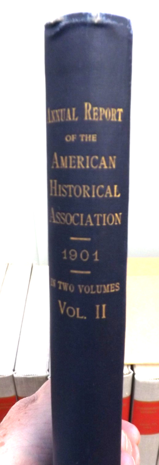 1901 ANNUAL REPORT OF AMERICAN HISTORICAL ASSOCIATION MAP STATE OF GEORGIA VOL 2