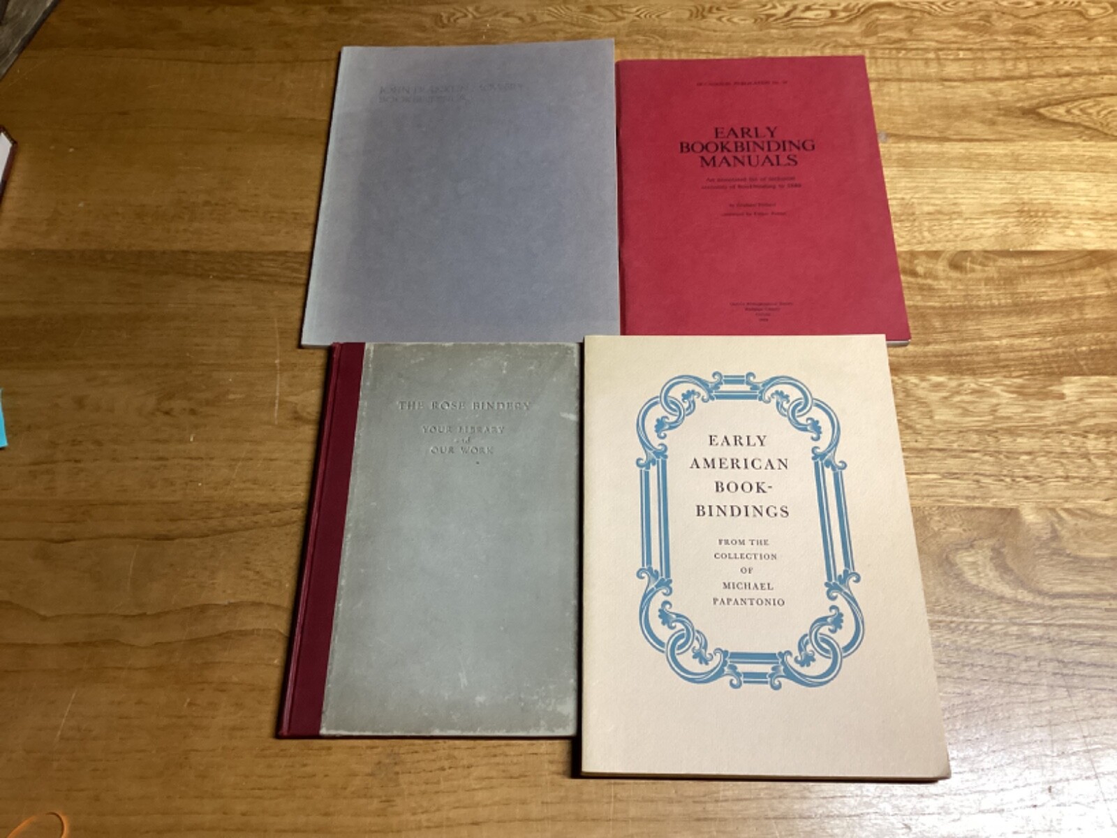 1925-1985 Collection Of 4 Volumes On Bookbinding Collections – See Below