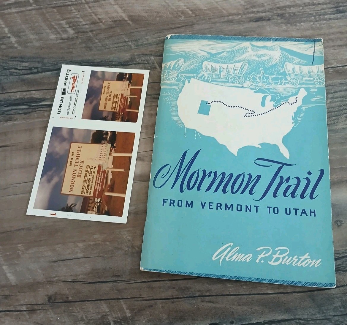 Mormon Trail Vermont to Utah Alma P. Burton 1953 Salt Lake City History Book