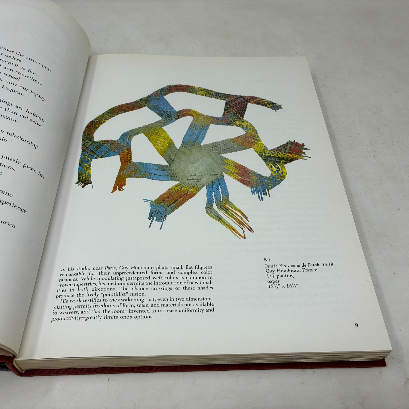 INTERLACING: The Elemental Fabric by Larsen 1st Ed. 1986 HC+DJ Textile Crafts