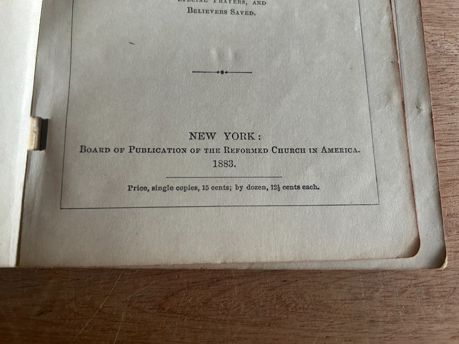 Index To The Bible 1883 publication Reformed Church America 94 Pages Vtg