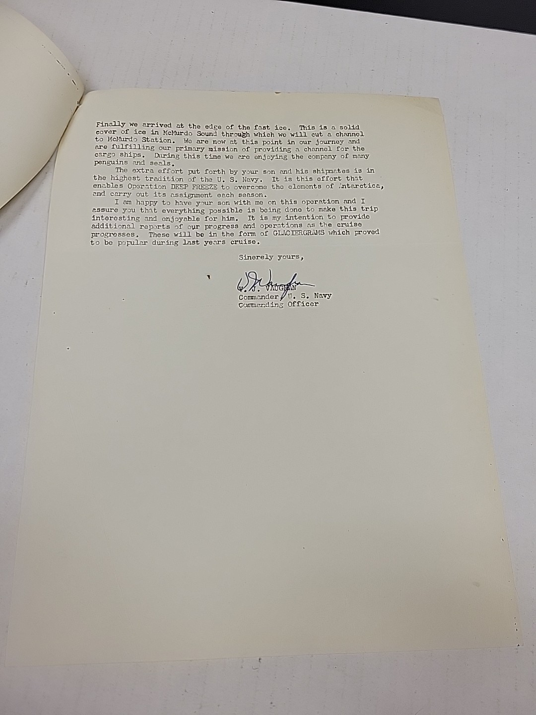 Task Force 43 Operation Deep Freeze 1964 Antarctica Deployment Cruise Book