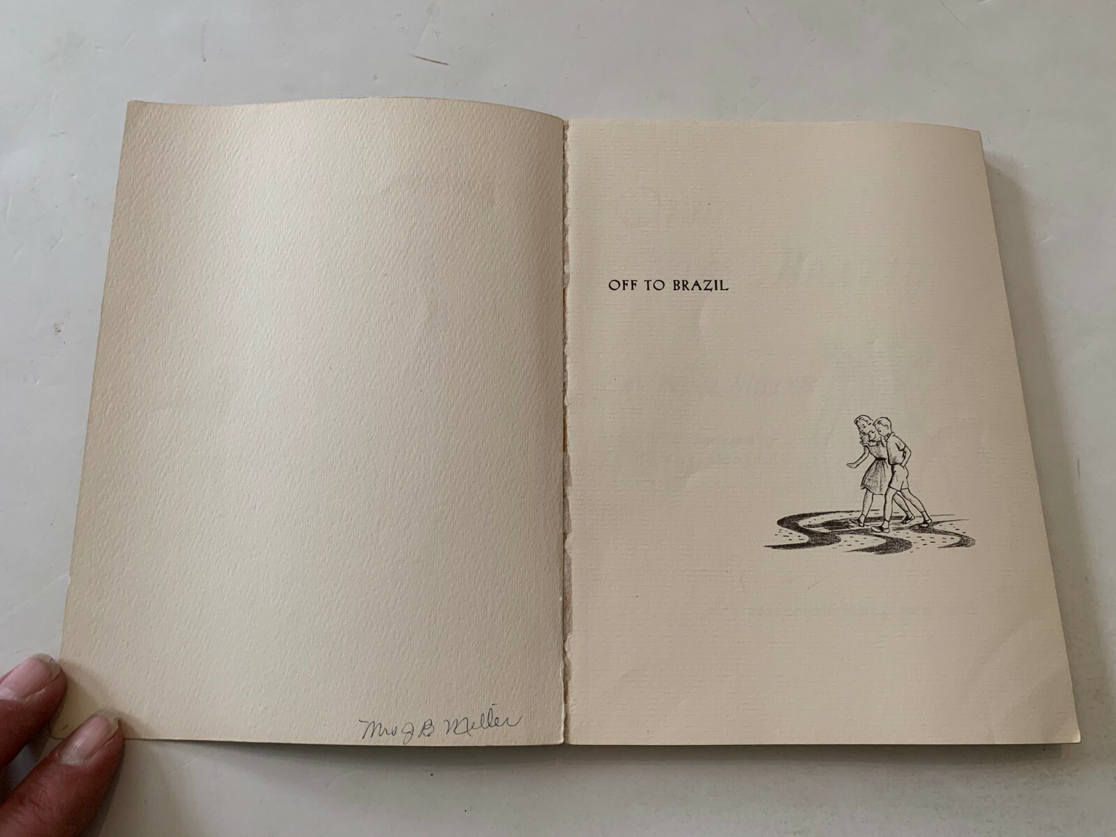 1951 Off To Brazil by Nina Millen Friendship Press Softcover