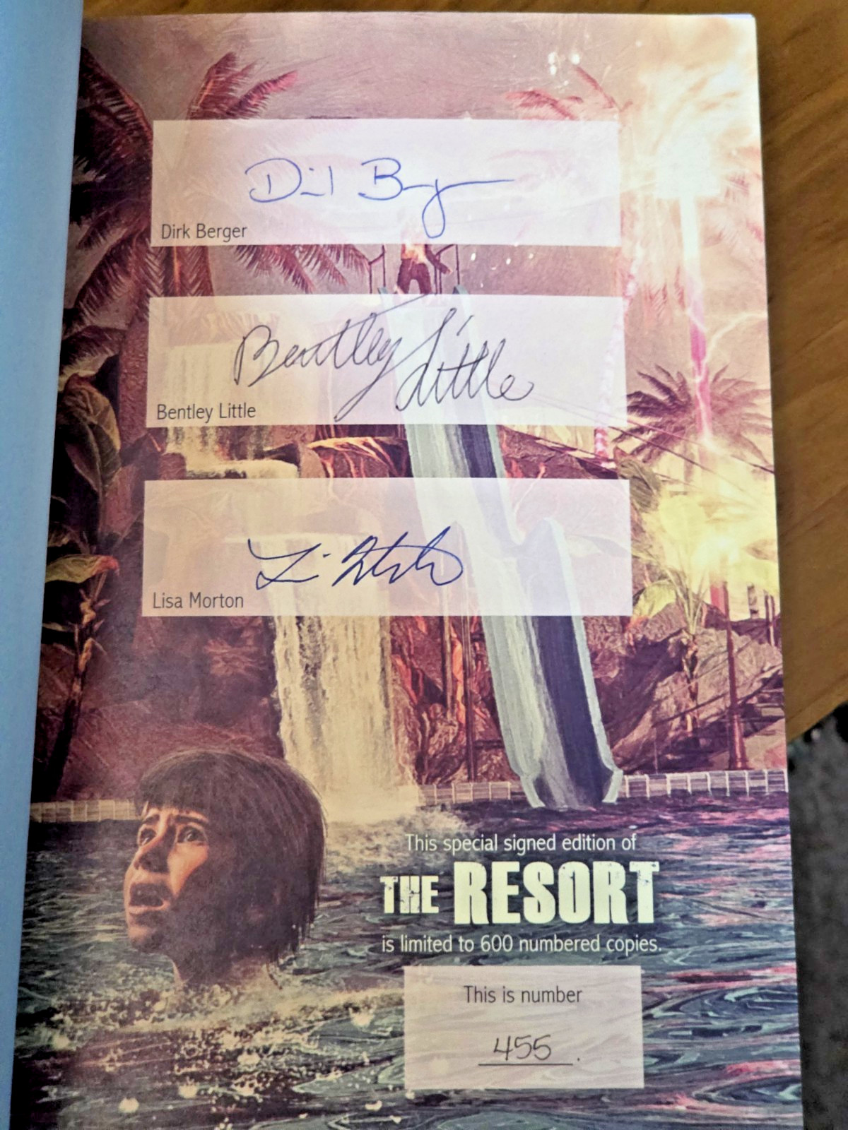 The Resort by Bentley Little 3 Signed #455 Ltd Edition Lividian Publications OOP