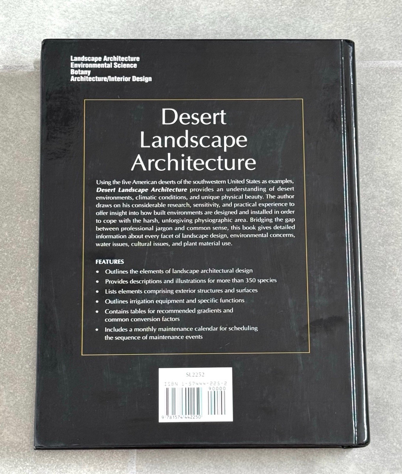 Desert Landscape Architecture John Krieg 1999 Edition Design Plants Lighting VGC