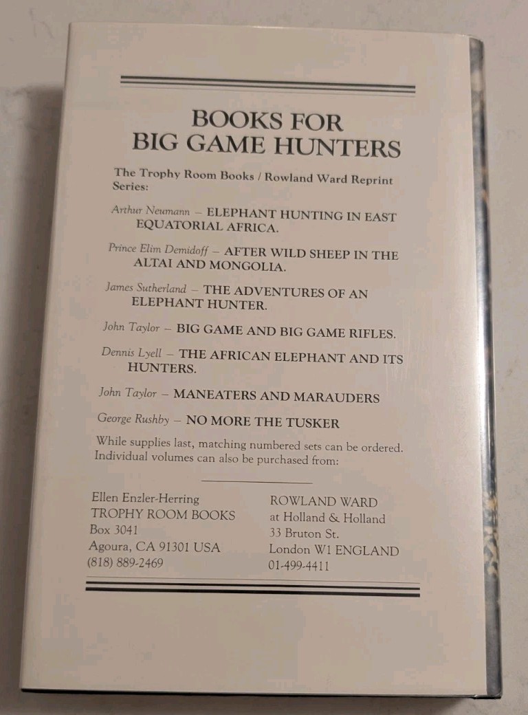 *SIGNED* NO MORE THE TUSKER (NUMBERED)