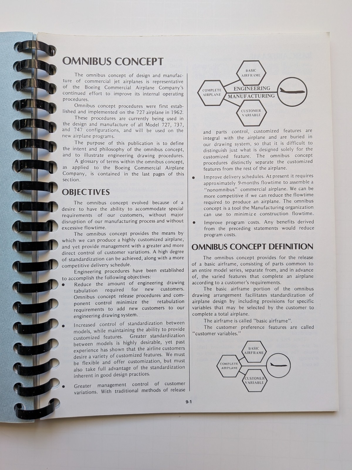 Vintage handbook BOEING ENGINEER: INDUSTRIAL RELATIONS & PROFESSIONAL TRAINING