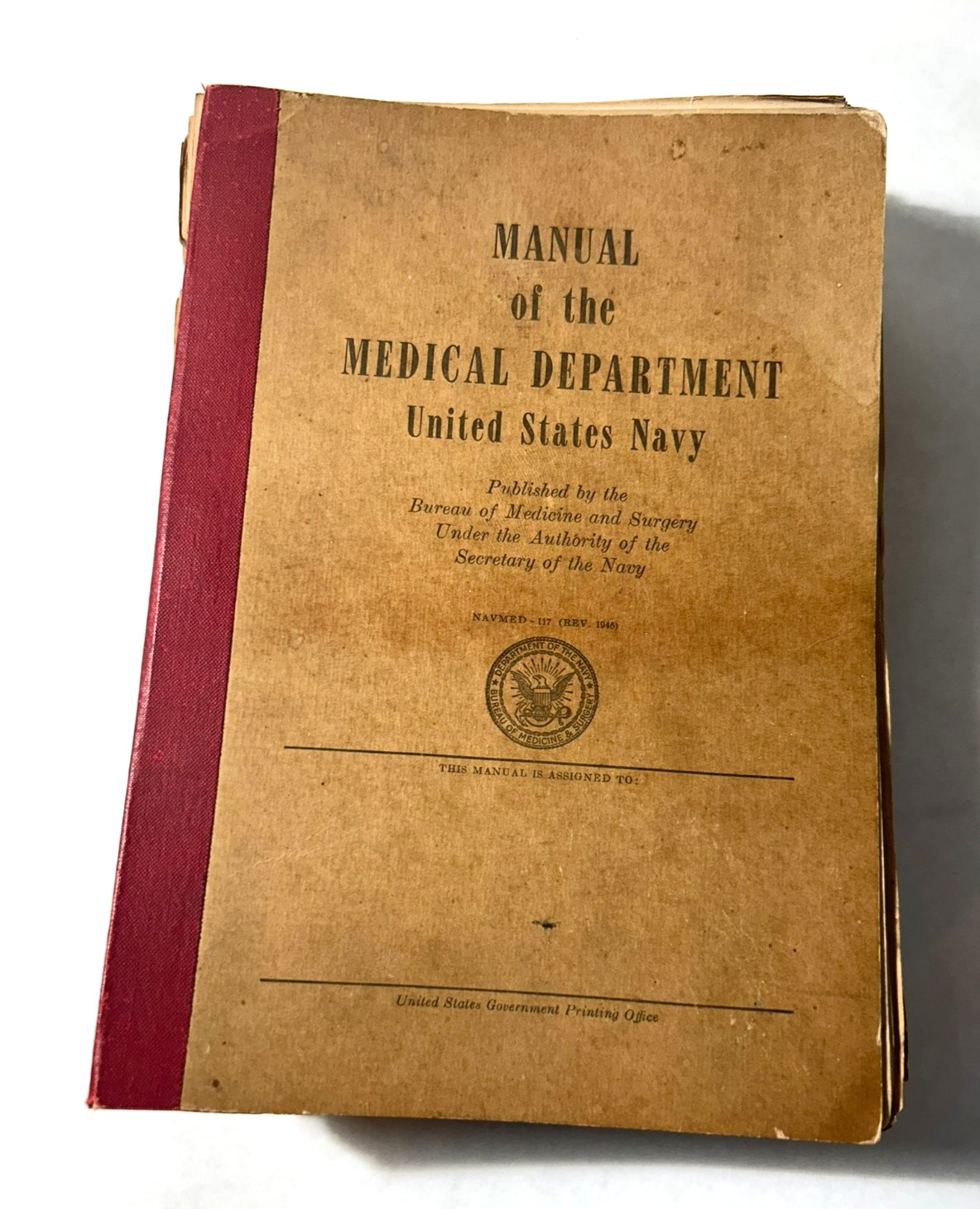 Vintage 1945 Manual of the Medical Department United States Navy