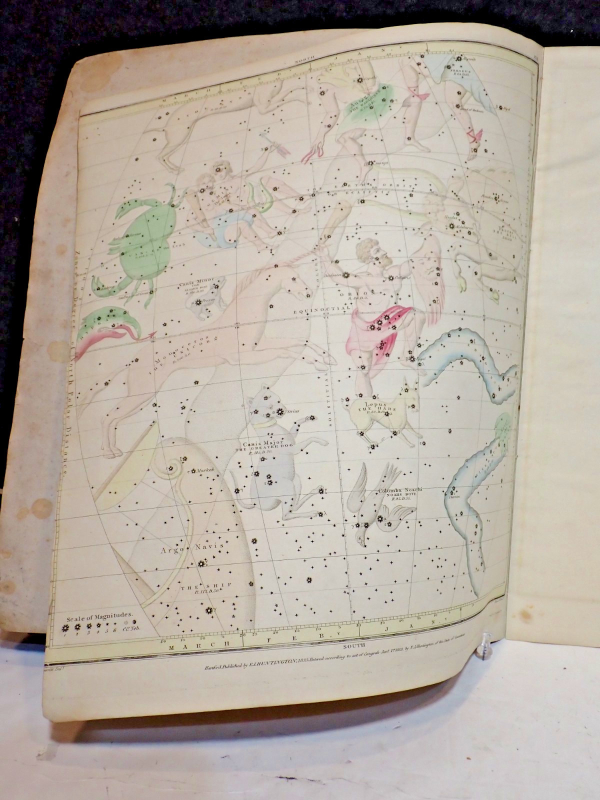 1833 Burritt Celestial Atlas Geography of the Heavens 1st Edition 7 Star Maps
