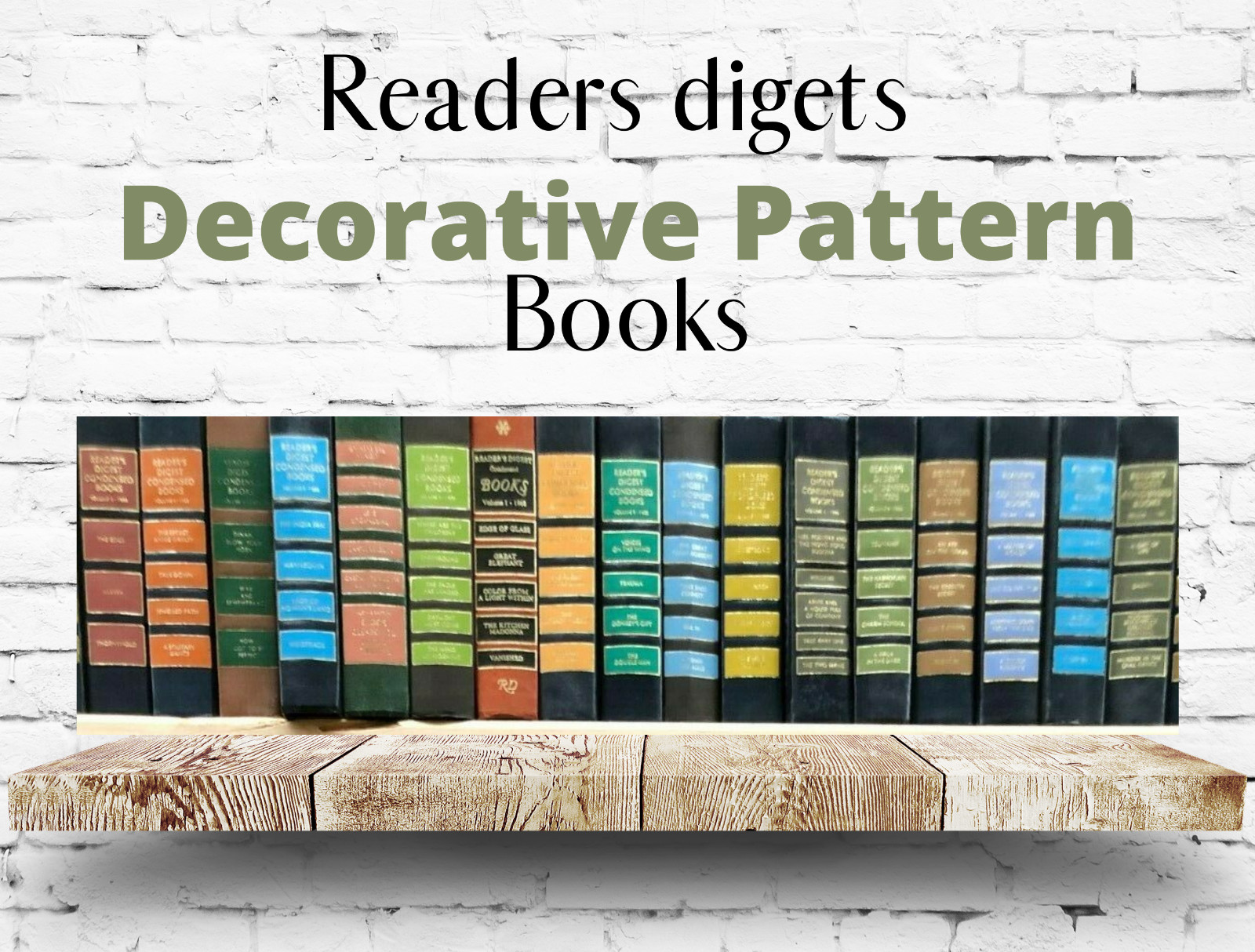 12 Pattern only Readers Digest books lot of hardcover books collection -GOOD