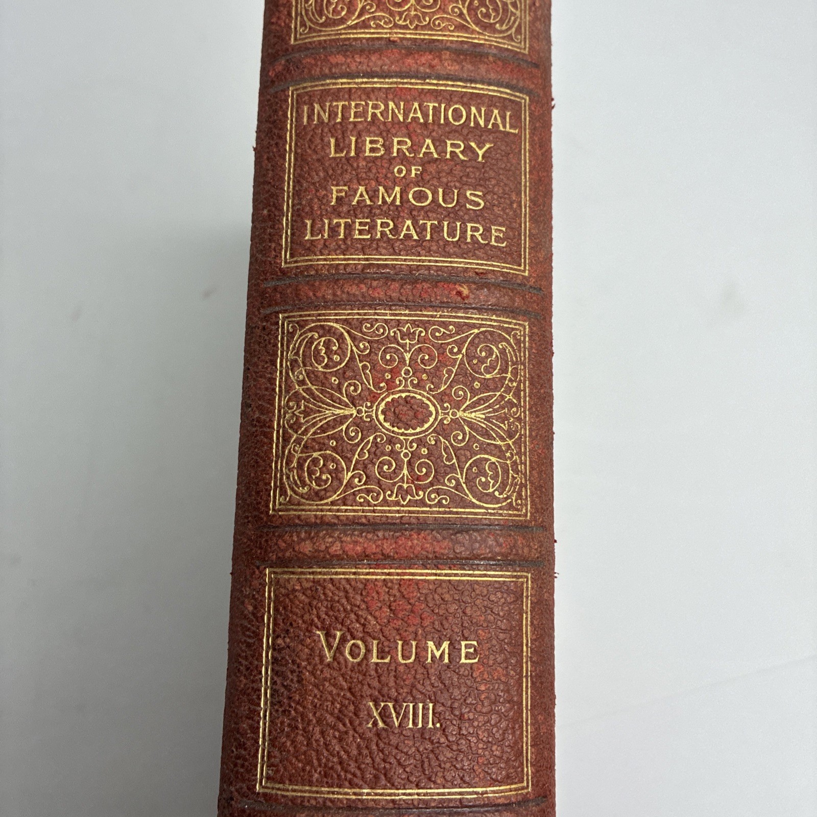 International Library of Famous Literature Vol XVIII Hardback Book Collectable