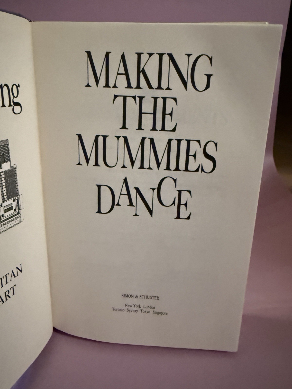 Thomas Hoving / Making the Mummies Dance Inside the Metropolitan Museum ~ Signed