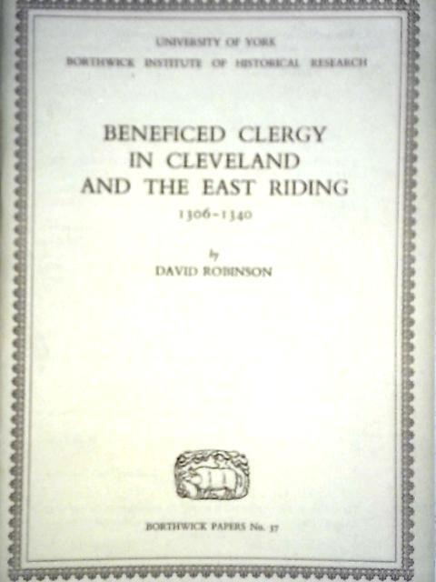 Beneficed Clergy in Cleveland and the East Riding (Robinson – 1969) (ID:81850)