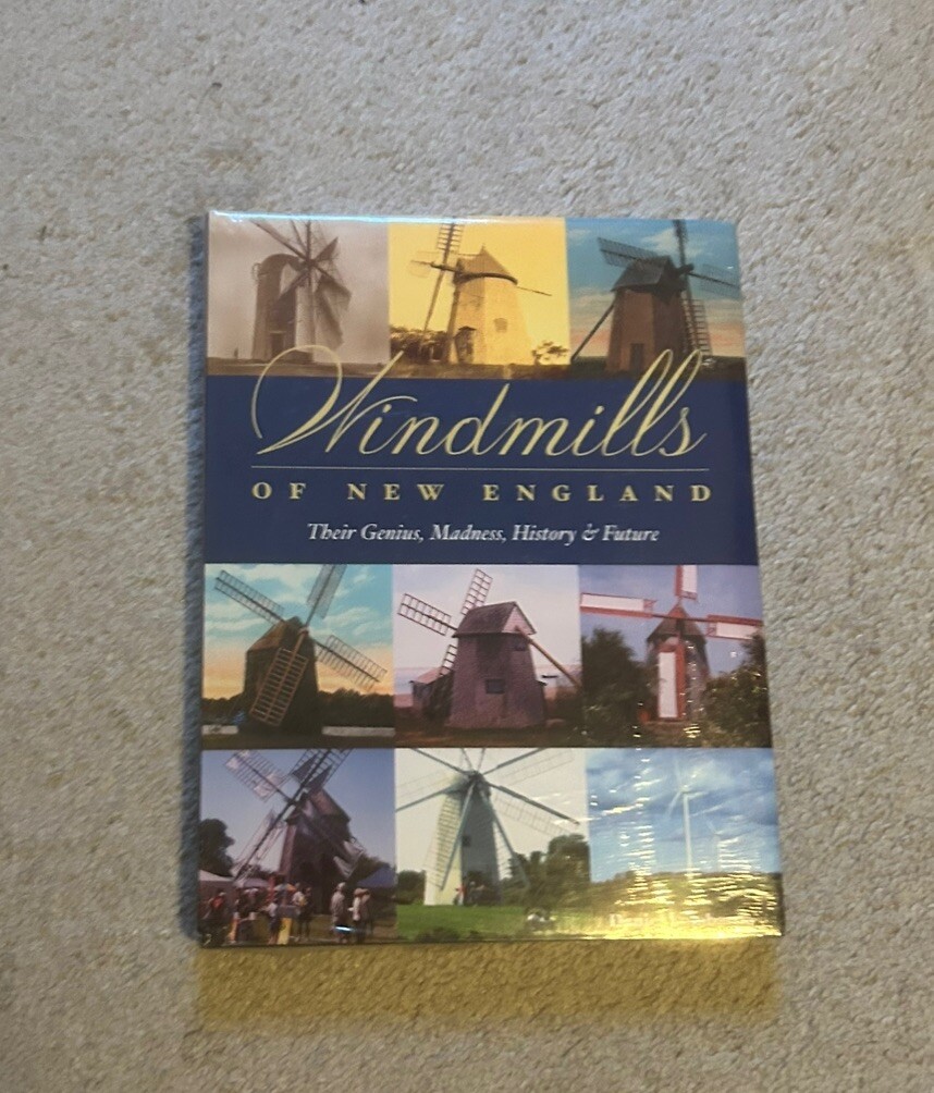Windmills of New England NEW SEALED Coffee Table Book Beach House Staging Decor