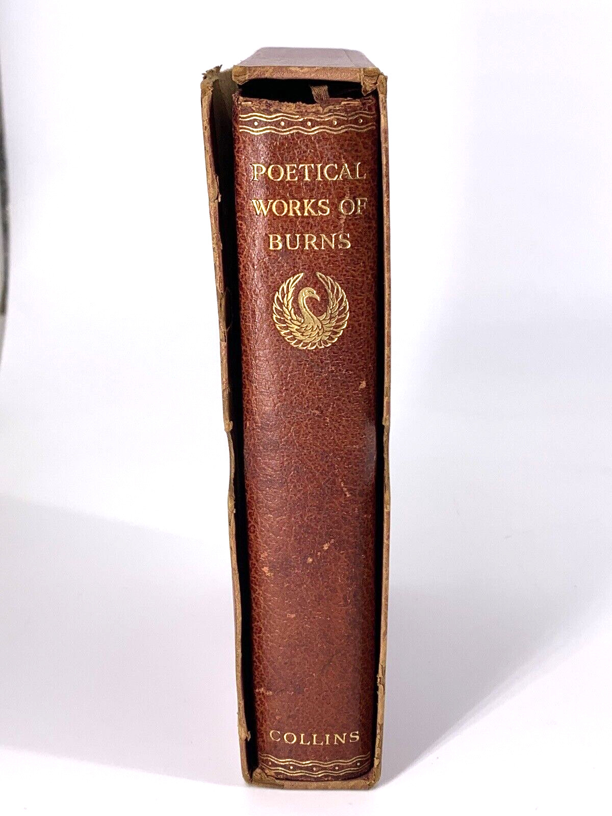 Poetical Works of Burns (Faux?) Leather Bound in Slip Case Wm. Collins Sons
