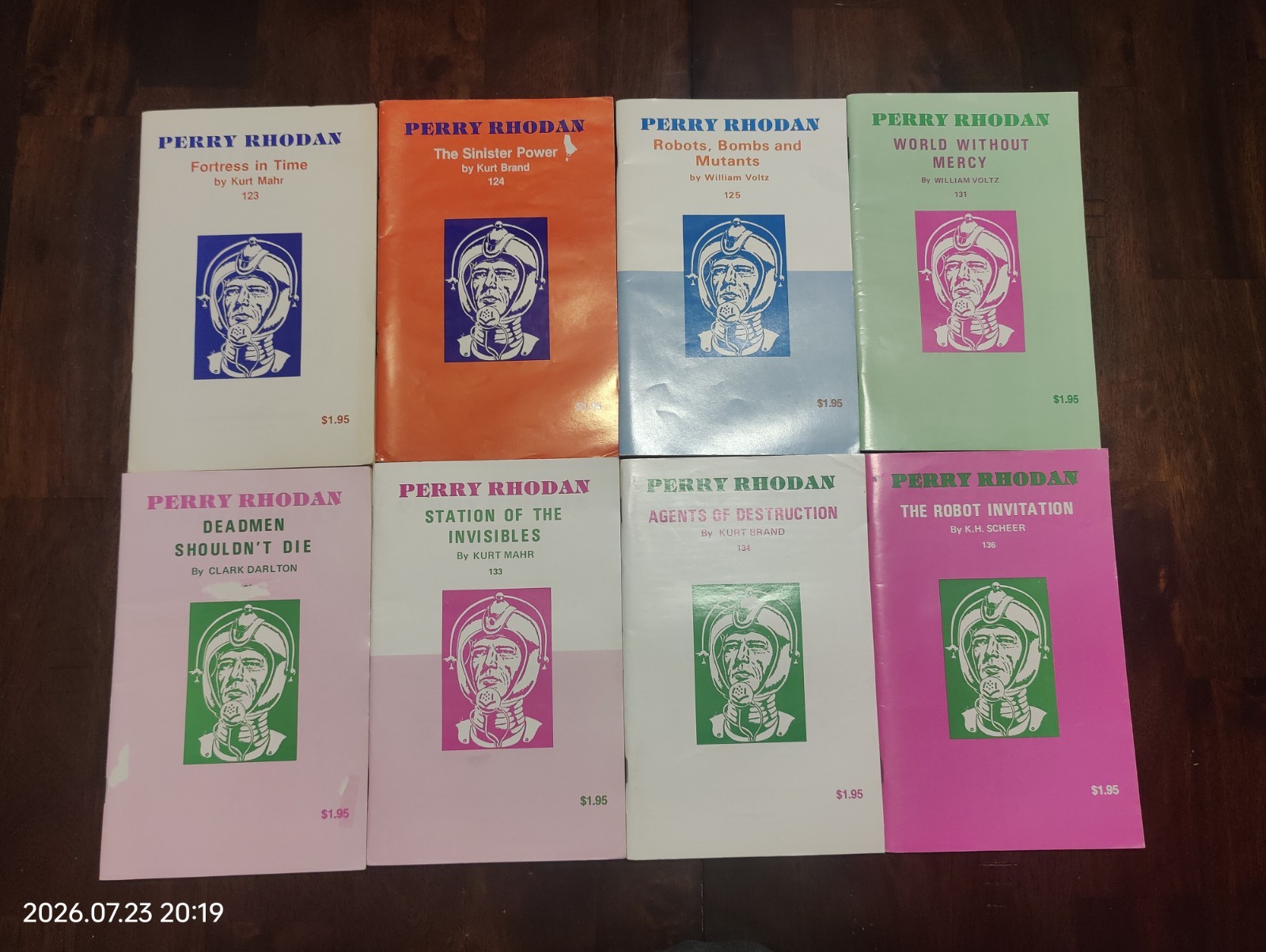 PERRY RHODAN Translated to EN 1978/1979 – 8 Booklets Vol. 123-125, 131-134, 136