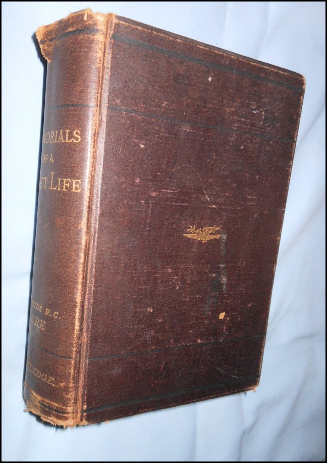 Memorial of a Quiet Life by Augustus J C Hare intro by F D Huntington STD 1872?