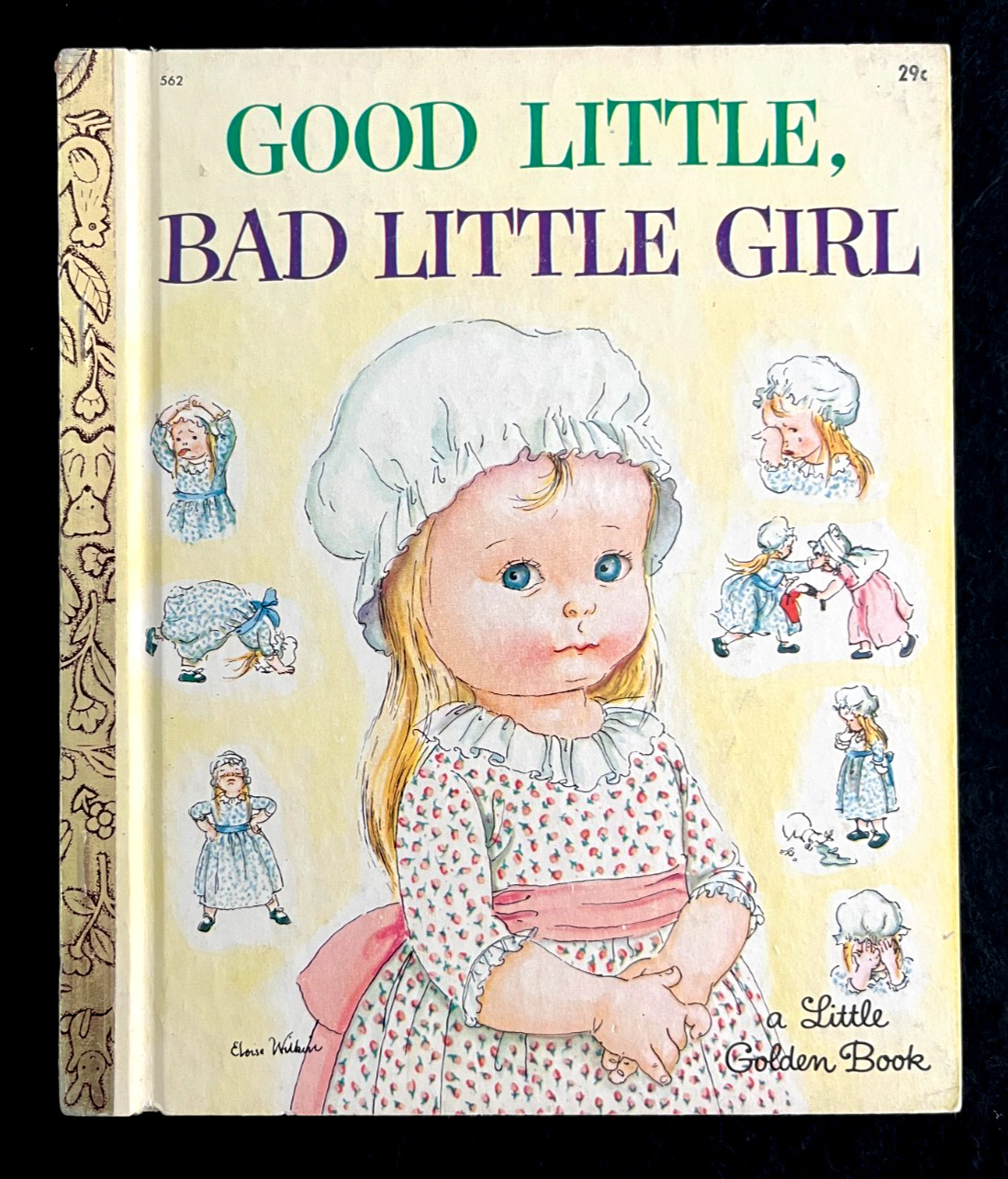 GOOD LITTLE BAD LITTLE GIRL ~ 1st „A“ ed. Little Golden Book ~ Eloise Wilkin, VG