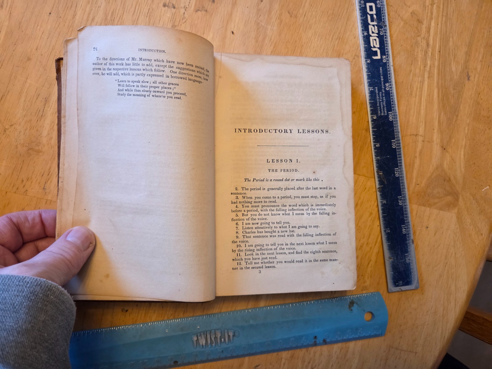Exercises in Rhetorical Reading by Richard Parker – 1850 A. S. Barnes Hardcover