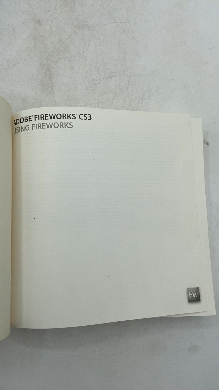Adobe Fireworks Cs3 User Guide Paperback 2007