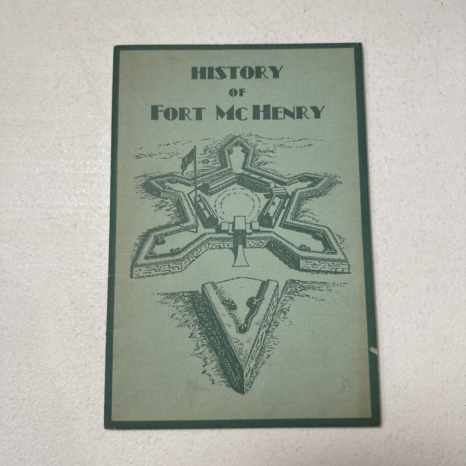 History Of Fort McHenry By Aaron Hill 1937 Booklet Baltimore, Maryland