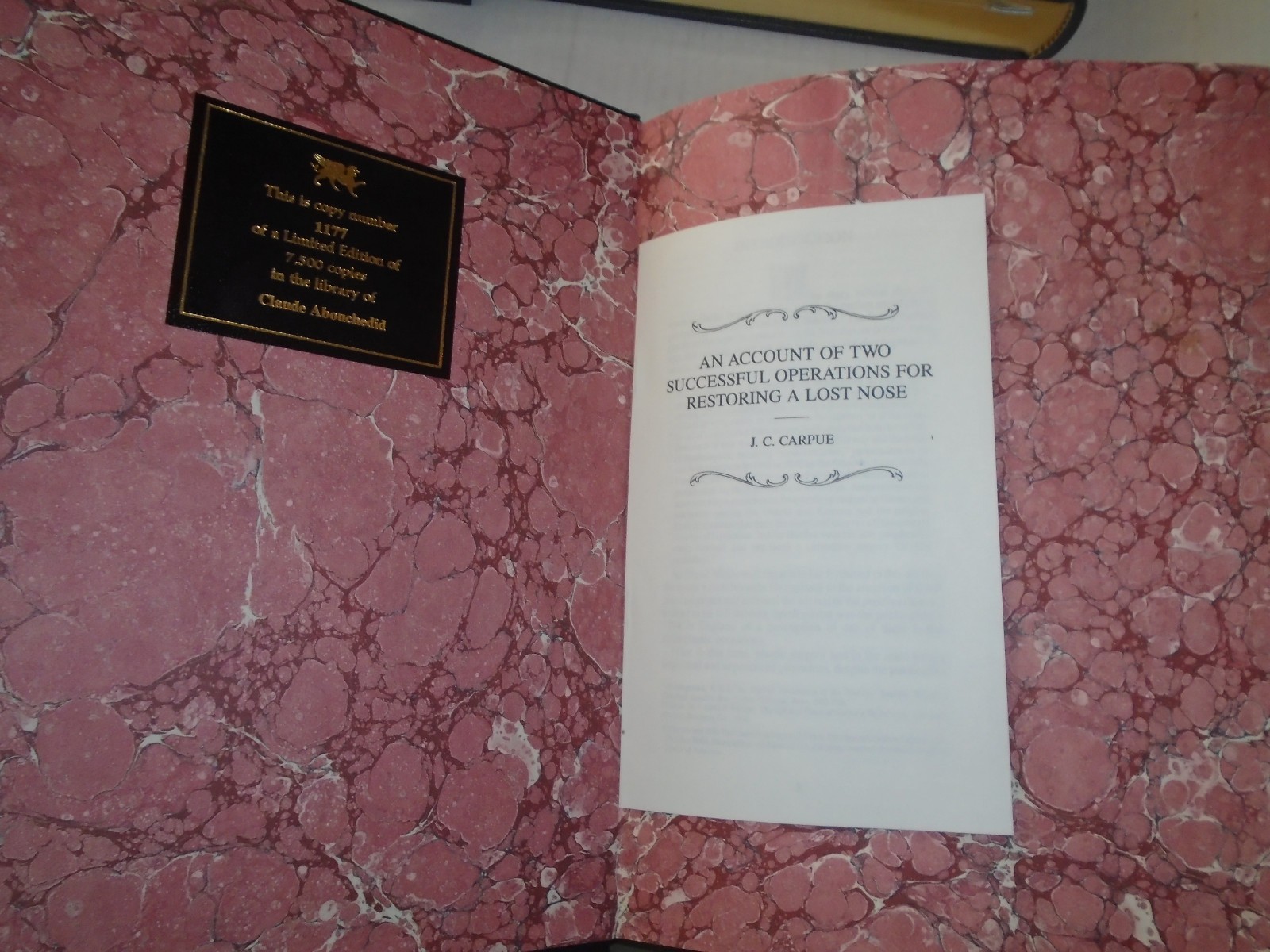 Lot of 7 Limited Edition #1177 of 7,500 The Classics of Surgery Library