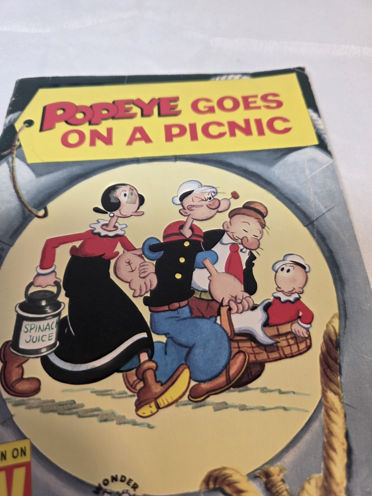 Vintage Popeye Goes On A Picnic Booklet 1986 Collectible Ephemera Vintage Comic