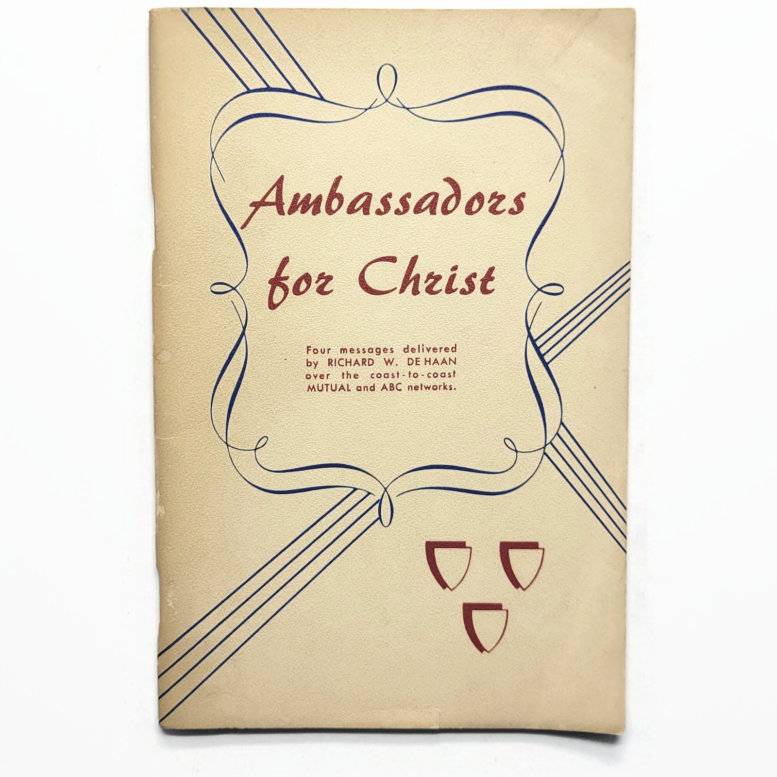 Vintage 1959 Ambassadors For Christ Booklet – Richard De Haan Grand Rapids MI