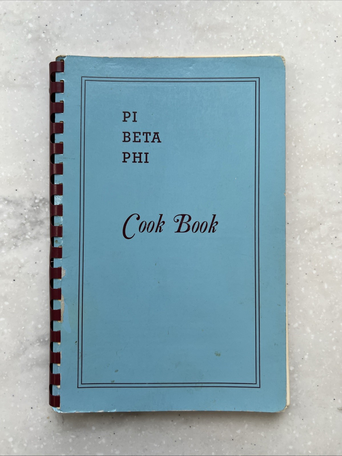 1959 Pi Beta Phi Cook Book | Gatlinburg Tennessee | Plastic Comb