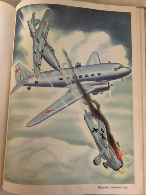 Our Fighting Planes Kinert 1946 Military Aircraft WWII Color Artwork! Fighters