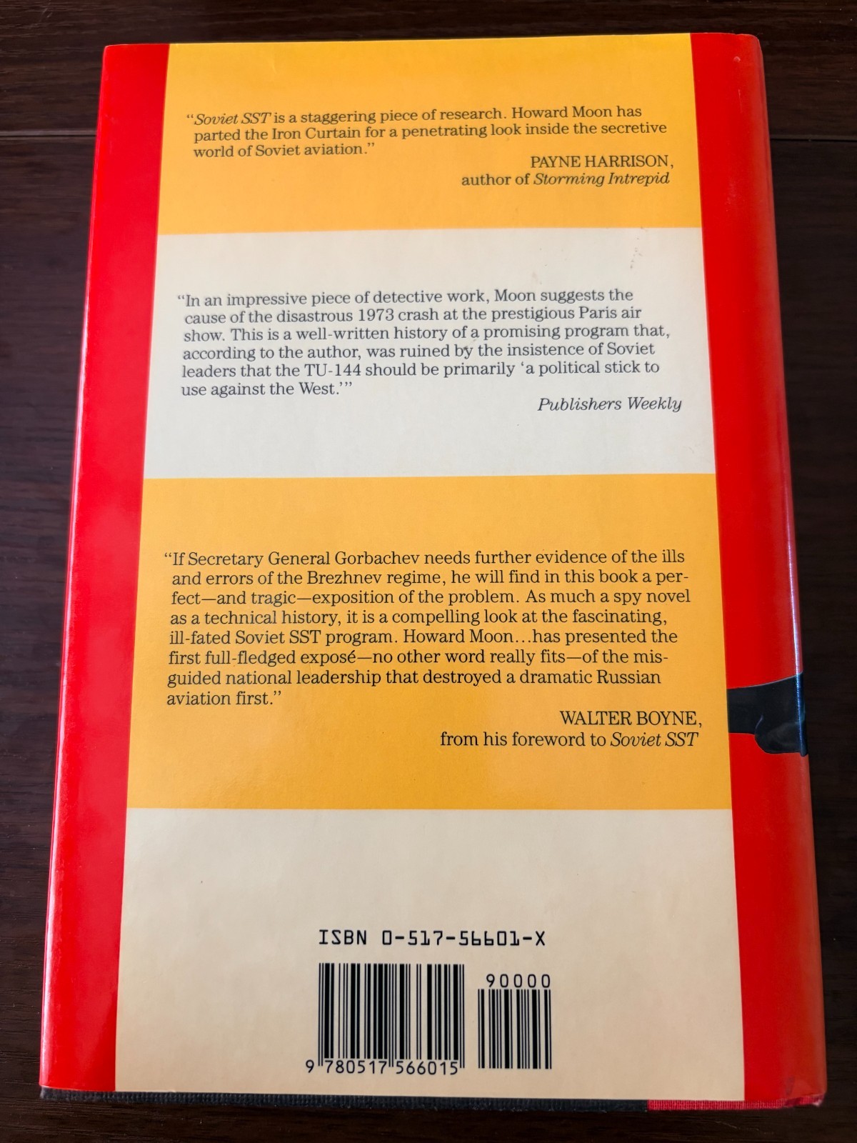 Soviet SST by Howard Moon HC First Edition Very Good 1989