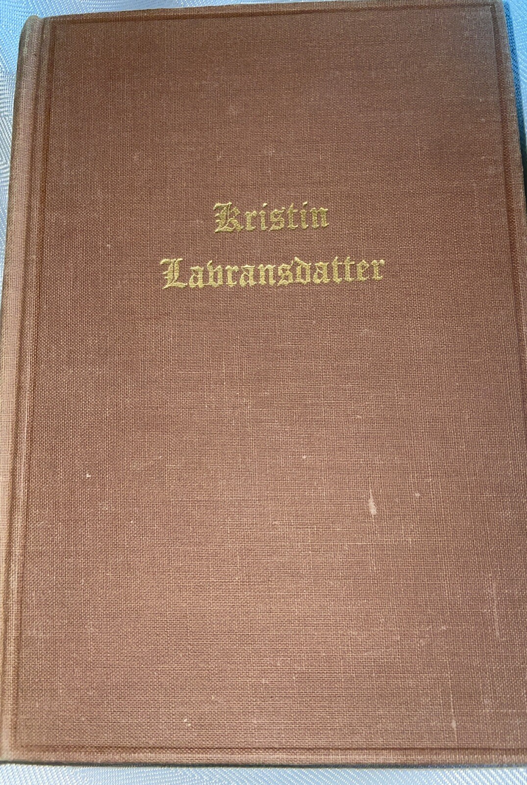 Kristin Labransdatter Vol II The Mistress Of Husaby Vintage Book 1946 HC