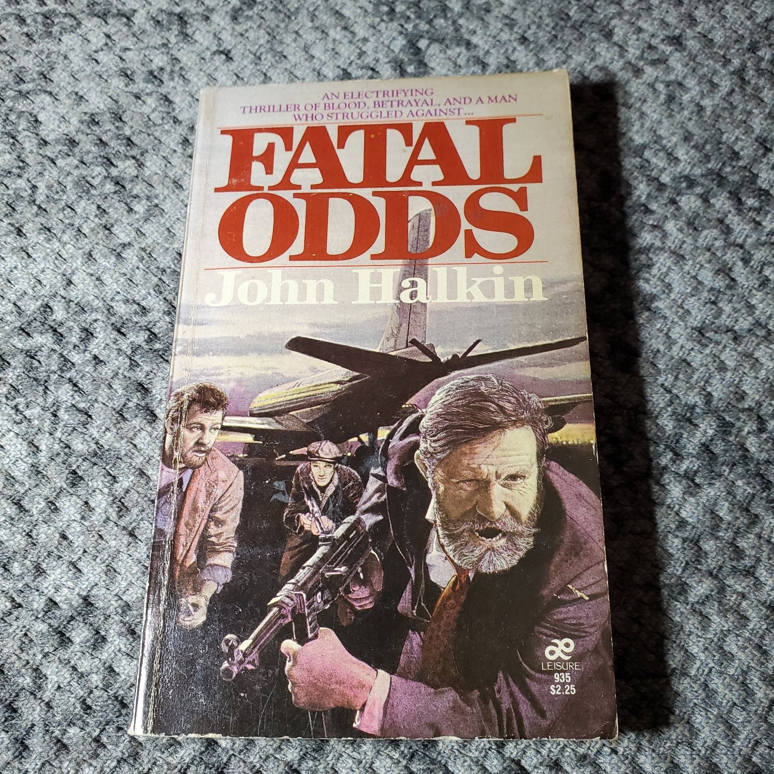 Fatal Odds John Halkin 1981 Thriller Action Espionage Paperback Book