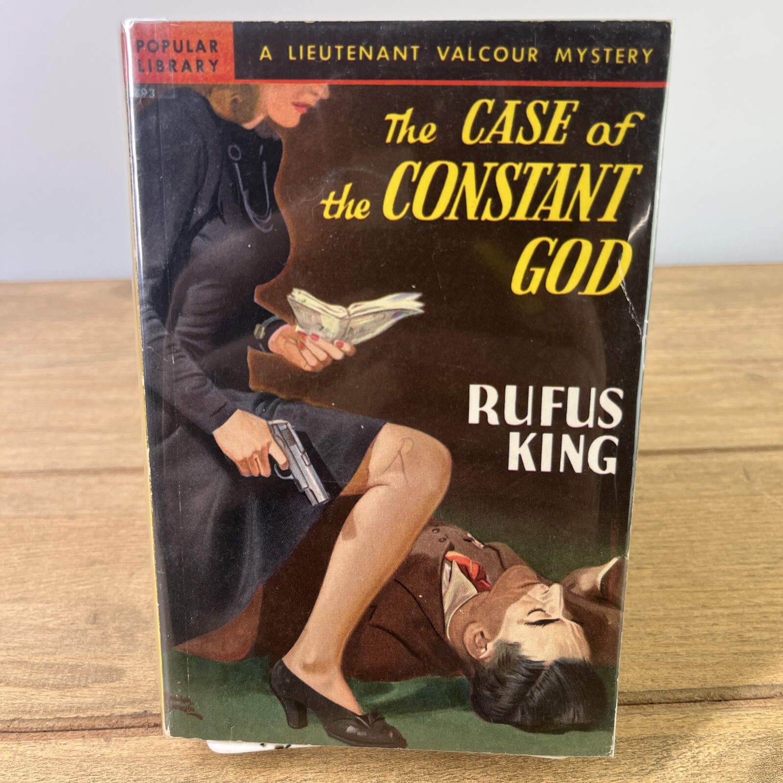 The Case of the Constant God, Rufus King 1949 Popular Library Vintage Paperback