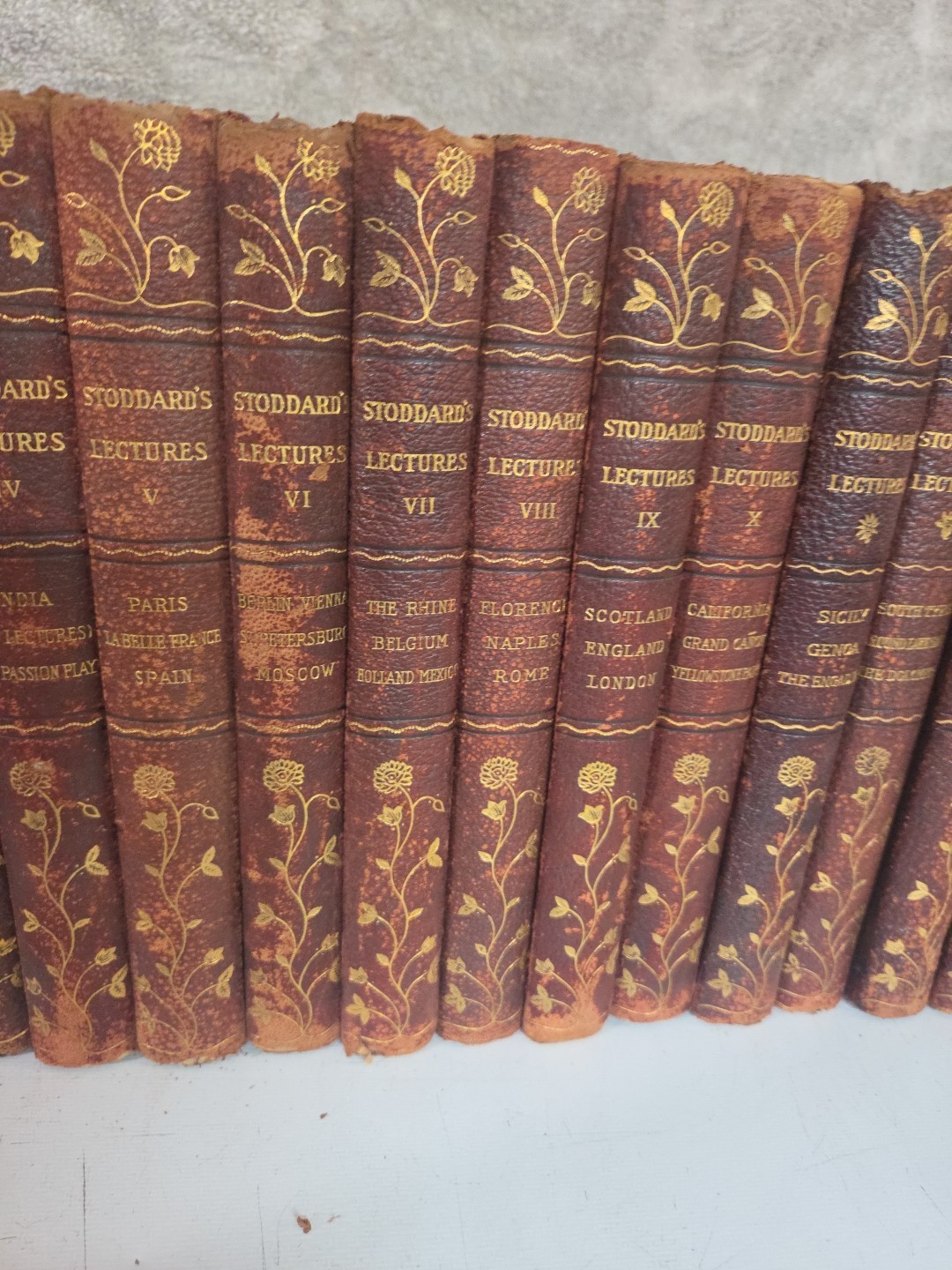 John L Stoddard’s Lectures Complete 10 Volume Set & 5 Supplementary Hardcover