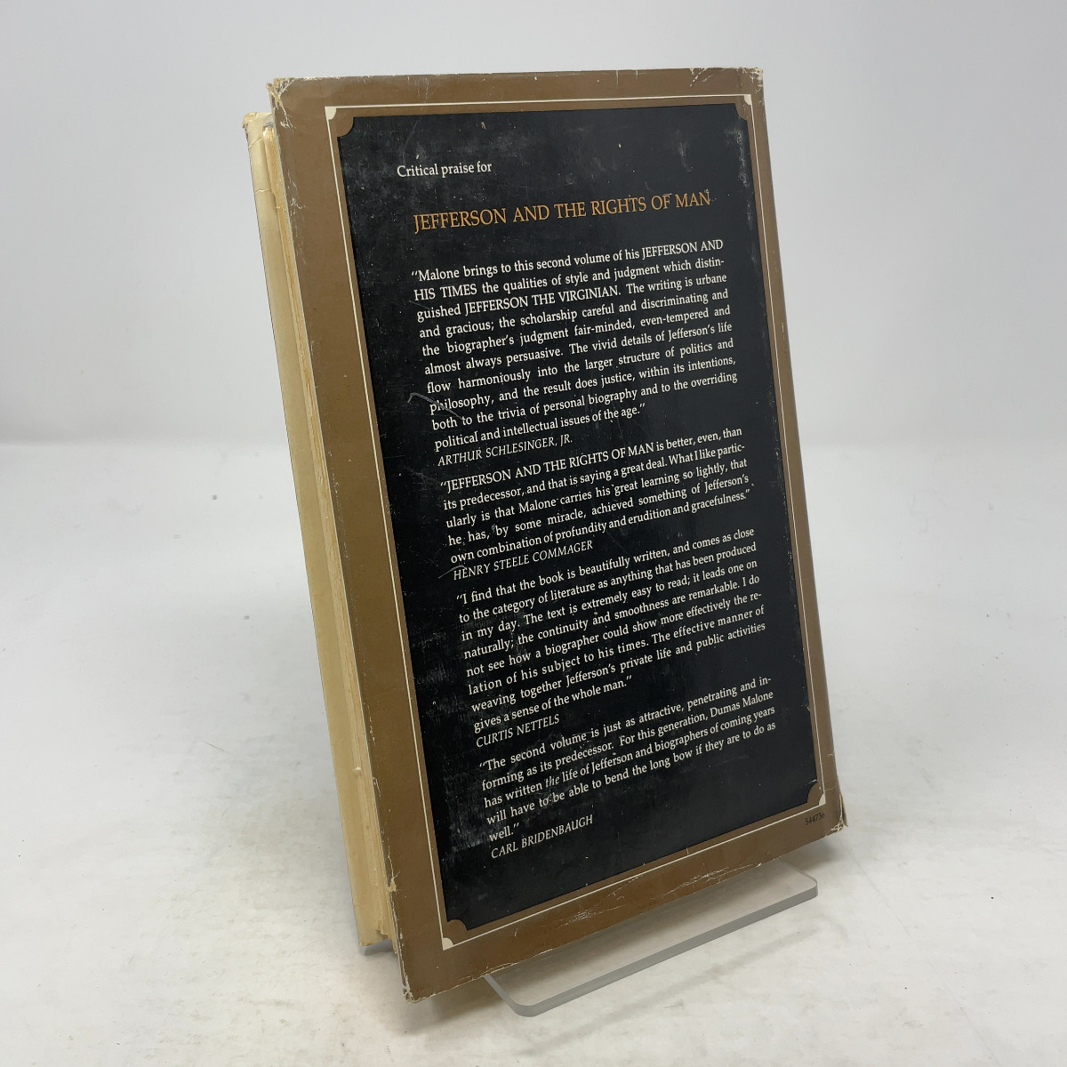 Jefferson and His Time by Dumas Malone HC First Edition Very Good 1951