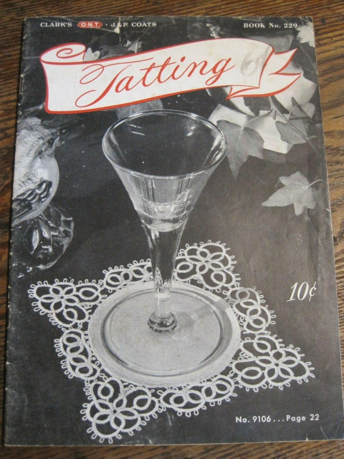 VTG 1946 J&P Coats „Tatting“ Book No 229 – Doilies, Lace, Decorations