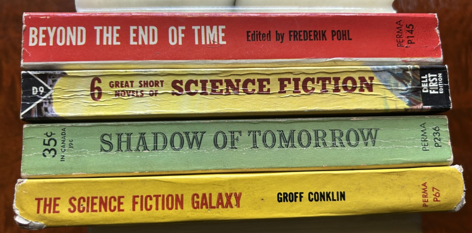 4 Vintage SF Anthologies (Perma & Dell, 1950-1953 VG+) BEYOND THE END OF TIME