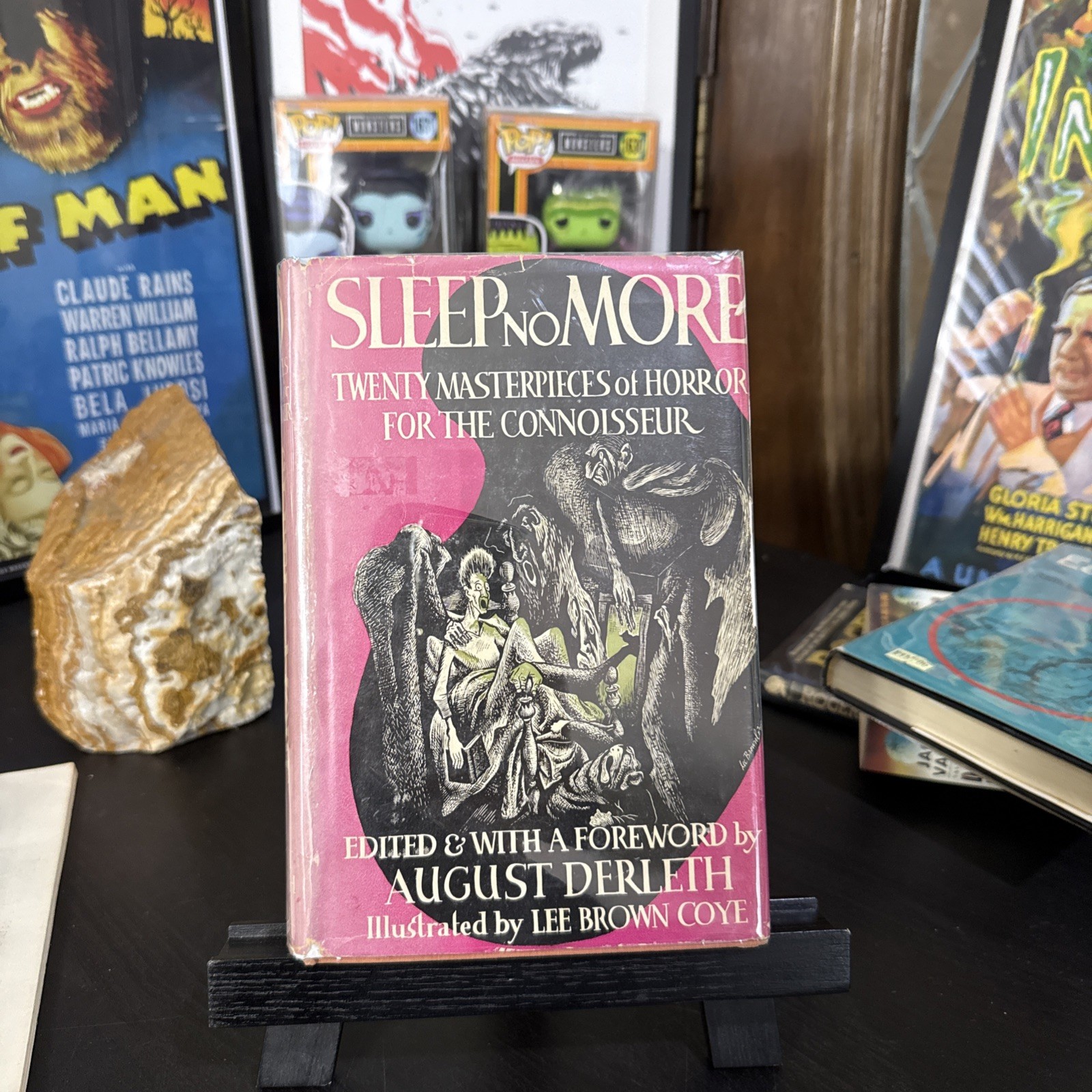 August Derleth 1944 SLEEP NO MORE Twenty Masterpieces of Horror Hardcover w/DJ