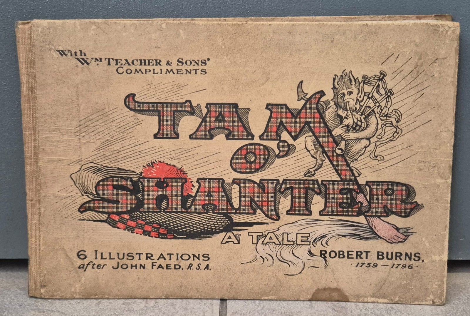 Robert Burns ‚Tam O’Shanter: A Tale‘ c. 1900 Teacher’s Whisky Promo Booklet Faed