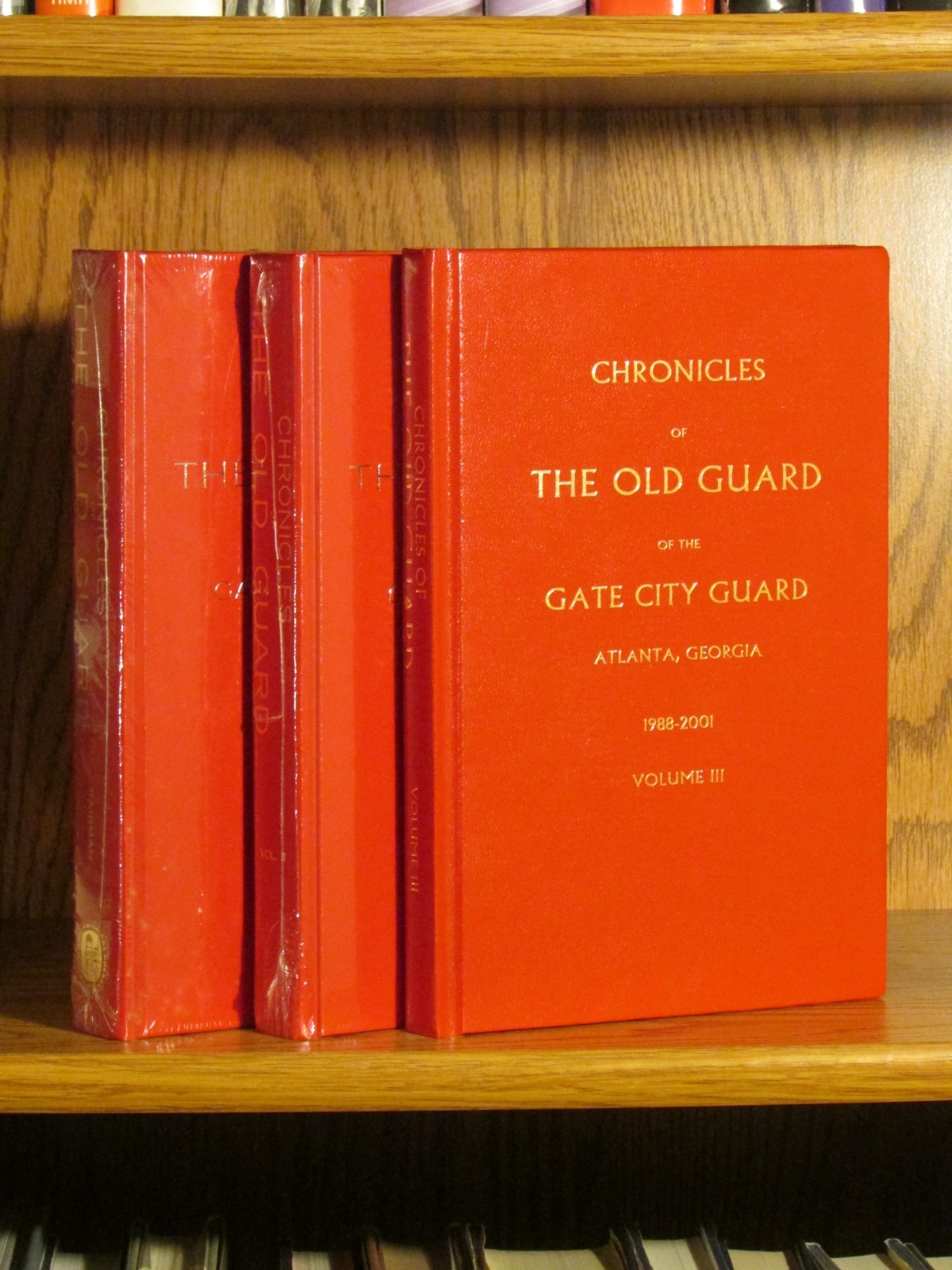 Chronicles of The Old Guard Gate City Guard Atlanta 3-vol. set F/F Civil War