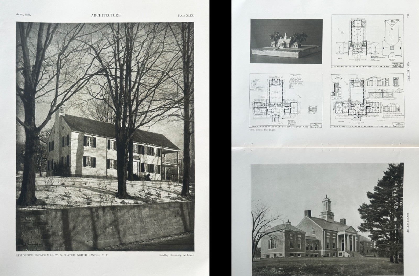 Architecture Magazine 1925 (Apr–Jun) Vol. LI Nos. 4–6 | Complete Spring Set