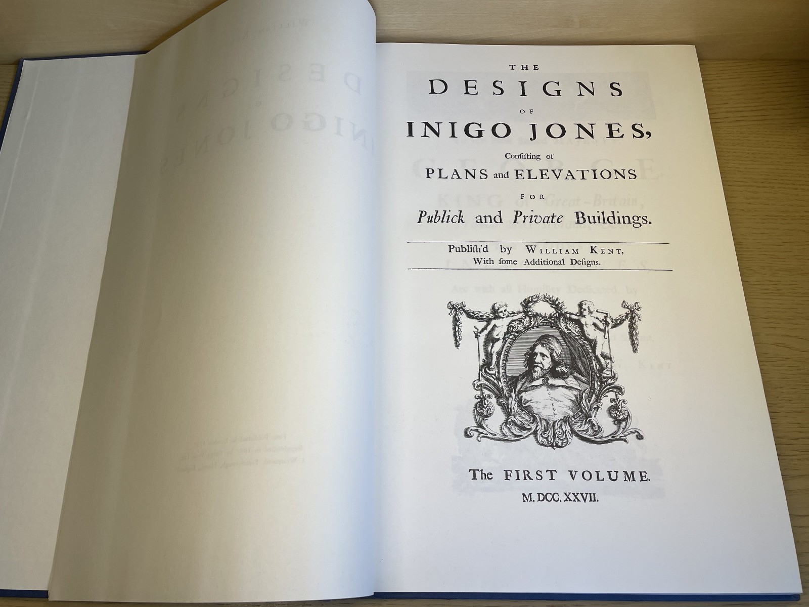 William Kent DESIGNS OF INIGO JONES hb 1967 Gregg Press Facsimile of 1727 editio