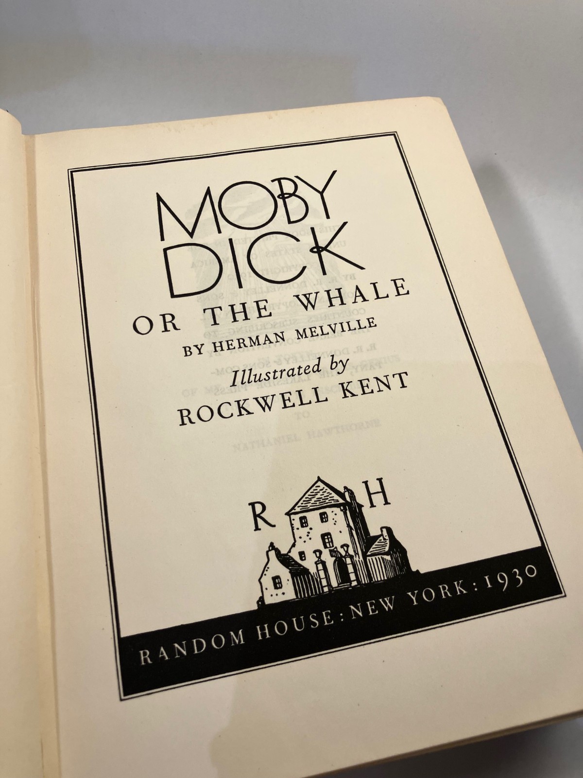 FIRST EDITION 1930 MOBY DICK RANDOM HOUSE ROCKWELL KENT ILLUSTRATOR