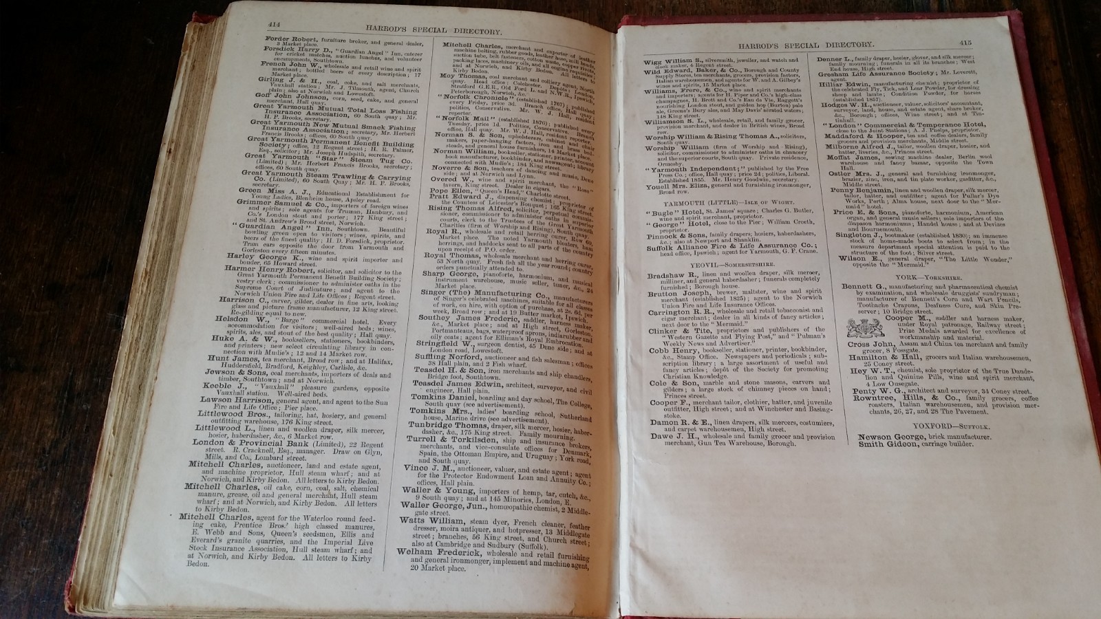 1880 HARROD’S ROYAL DESPATCH & SPECIAL DIRECTORY OF ENGLAND 1ST ED. TRADE ETC