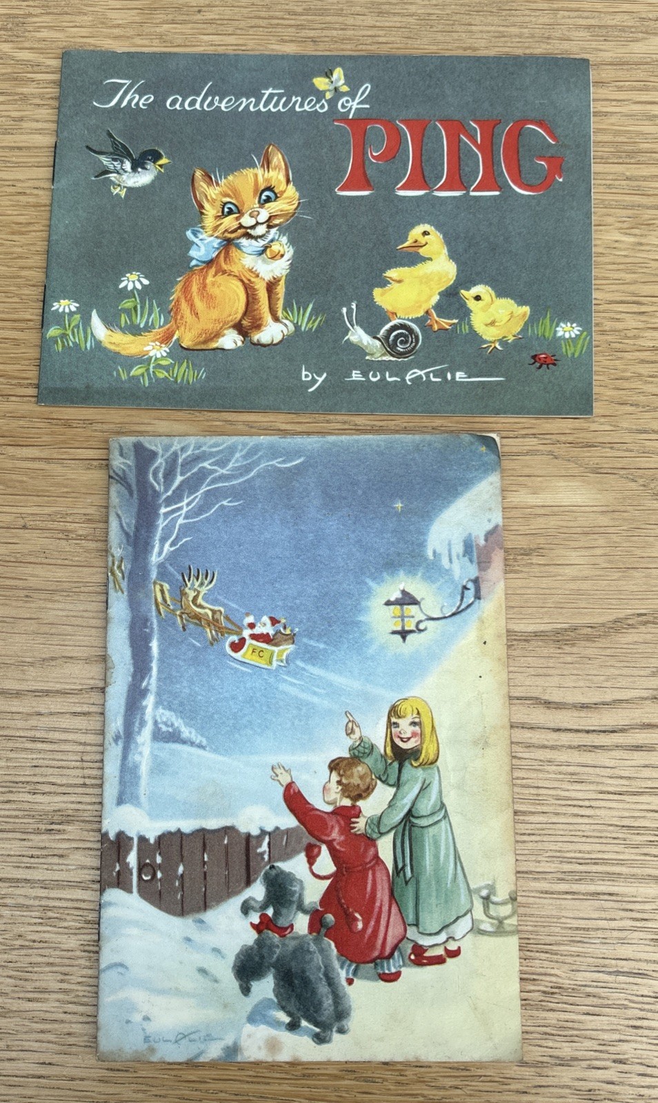 Eulalie Banks Illustrated Adventures of Ping Booklet & Christmas Land-O-Nod 1940
